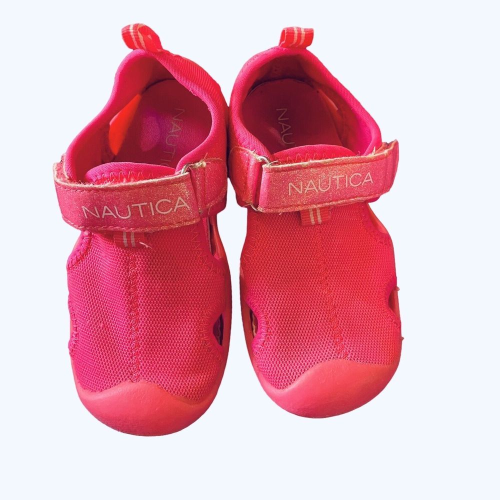 Toddler Girls NAUTICA water Shoes Hot Barbie Pink Sz 8